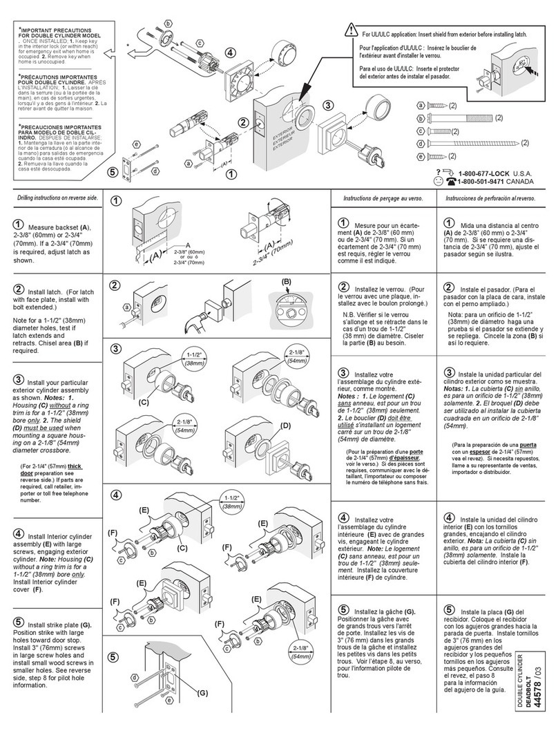 Weiser 44578 User manual