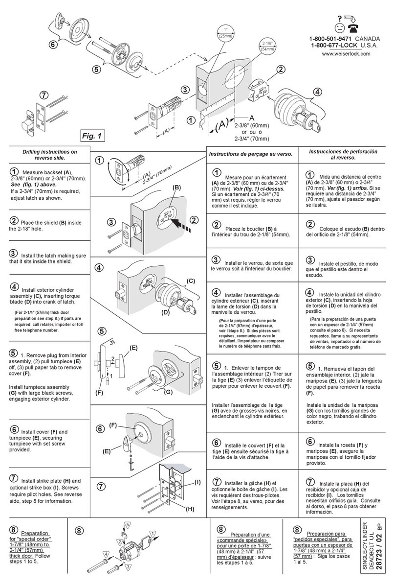 Weiser 28723 instructions