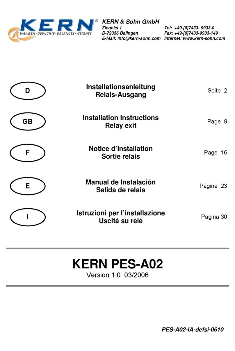 KERN PES-A02 installation instructions