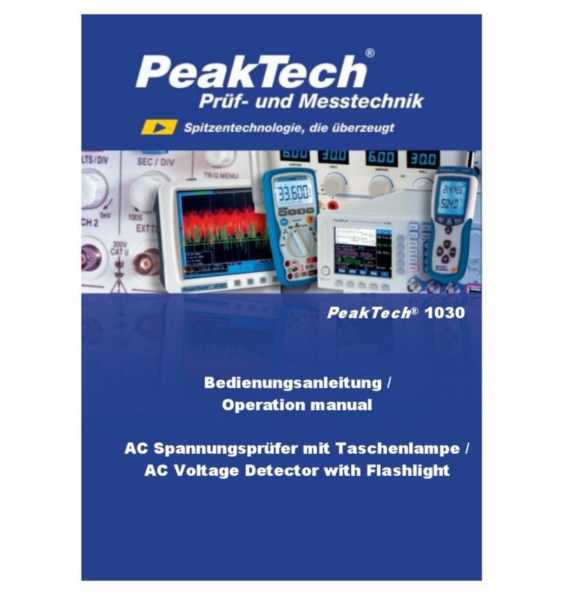 PeakTech 1030 Operation manual
