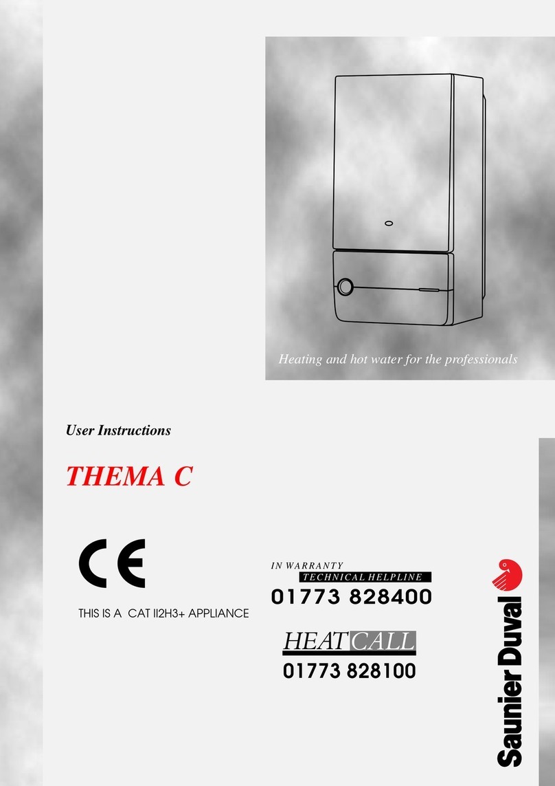 Saunier Duval THEMA C User manual Saunier Duval THEMA C User manual