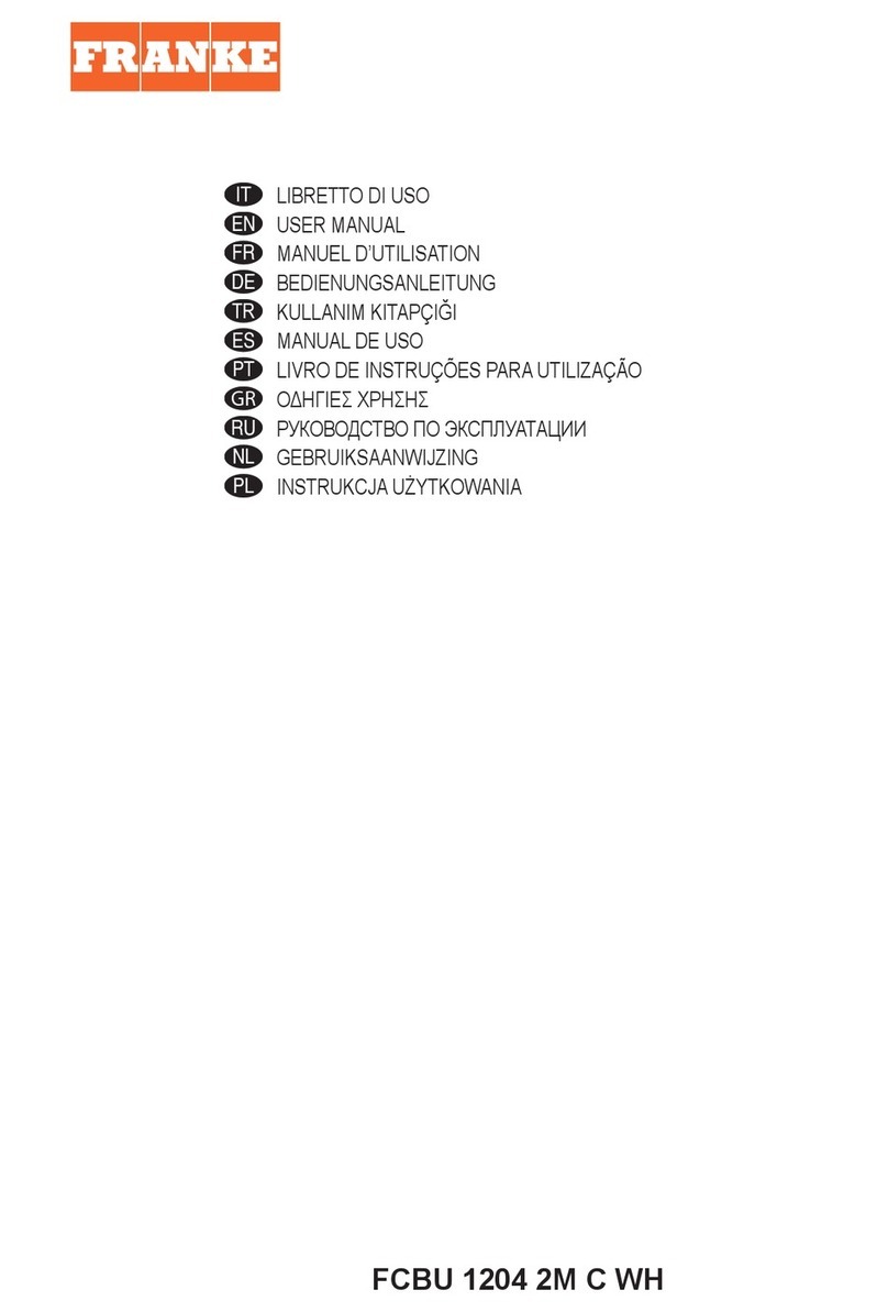 Franke Maris Built Under FCBU 1204 2M C WH user manual