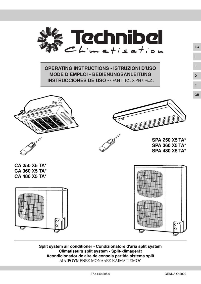 Technibel SPA 250 X5 TA Series User manual