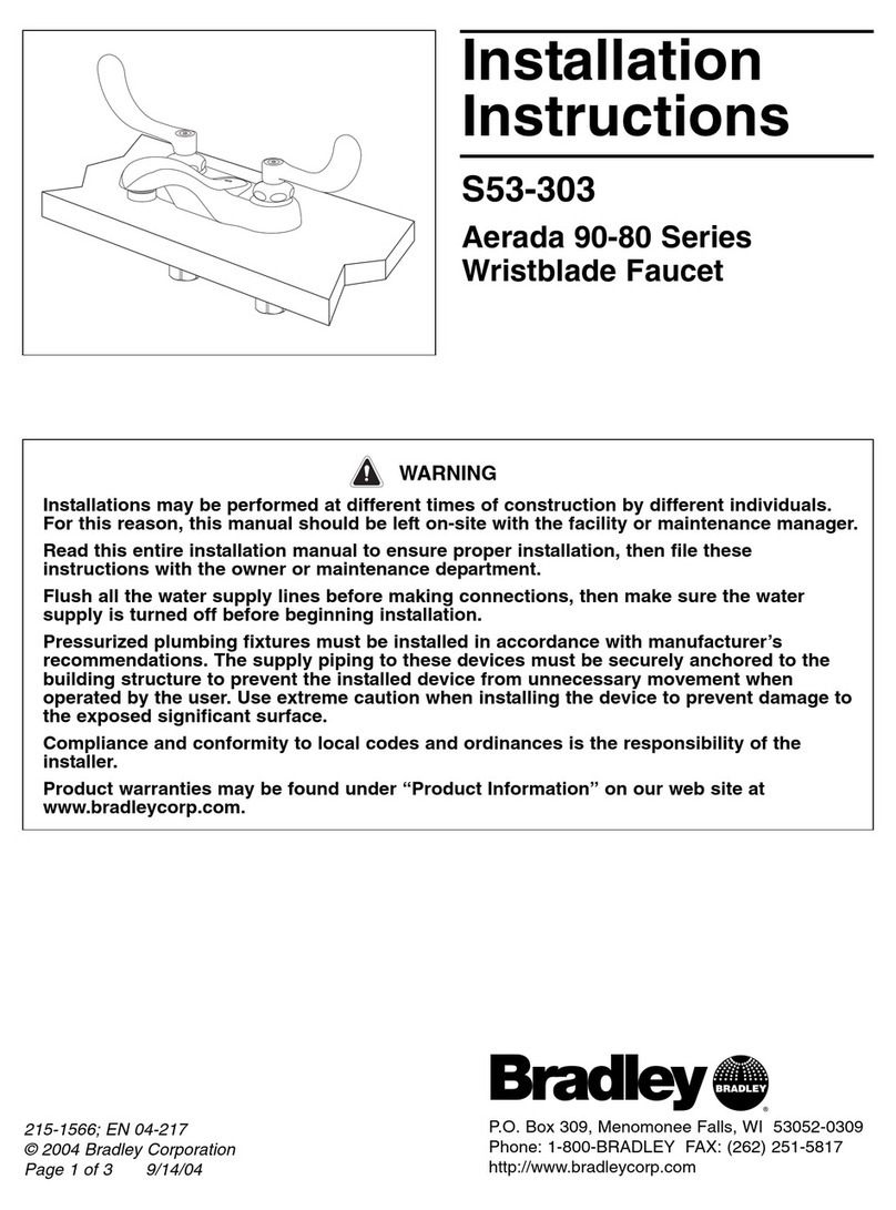 Bradley Aerada 90-80 Series User manual