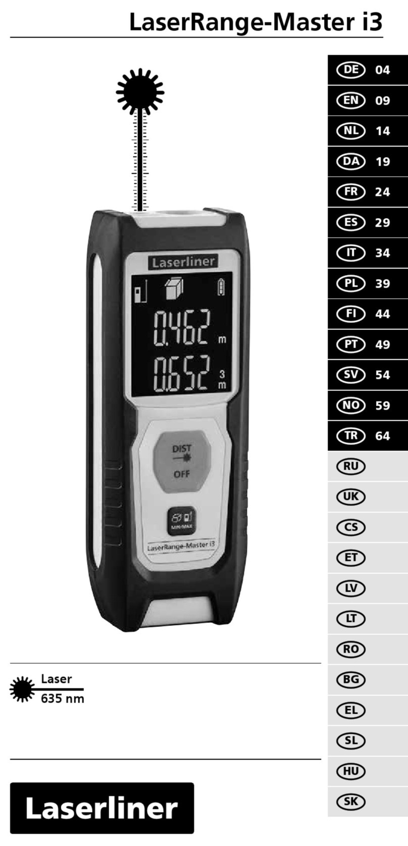LaserLiner LaserRange-Master i3 manual