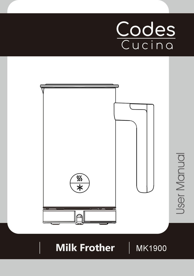 Codes Cucina MK1900 user manual