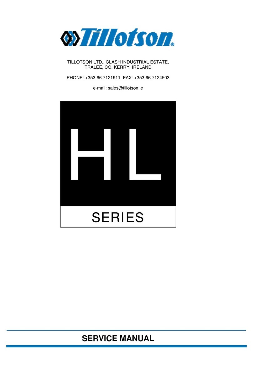 TILLOTSON HL Series User manual