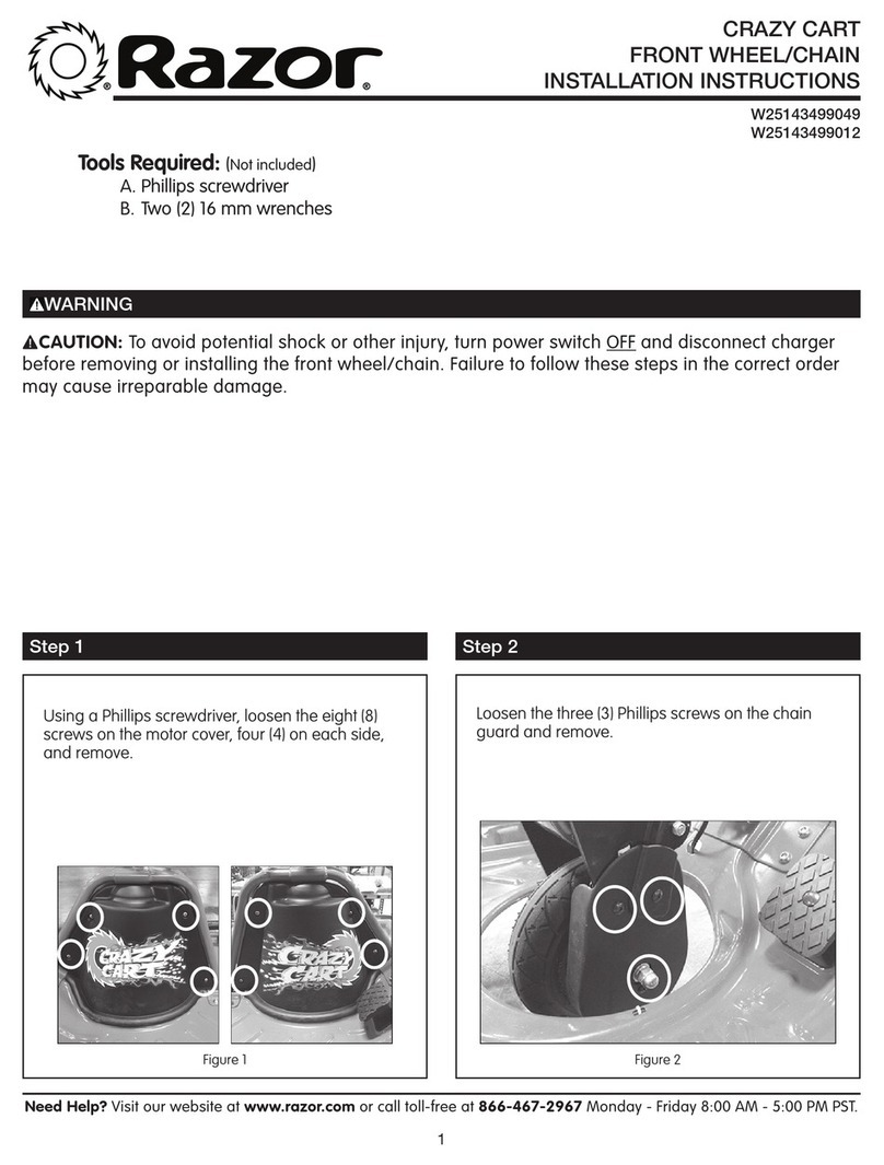 Razor Crazy Cart User manual Razor Crazy Cart User manual