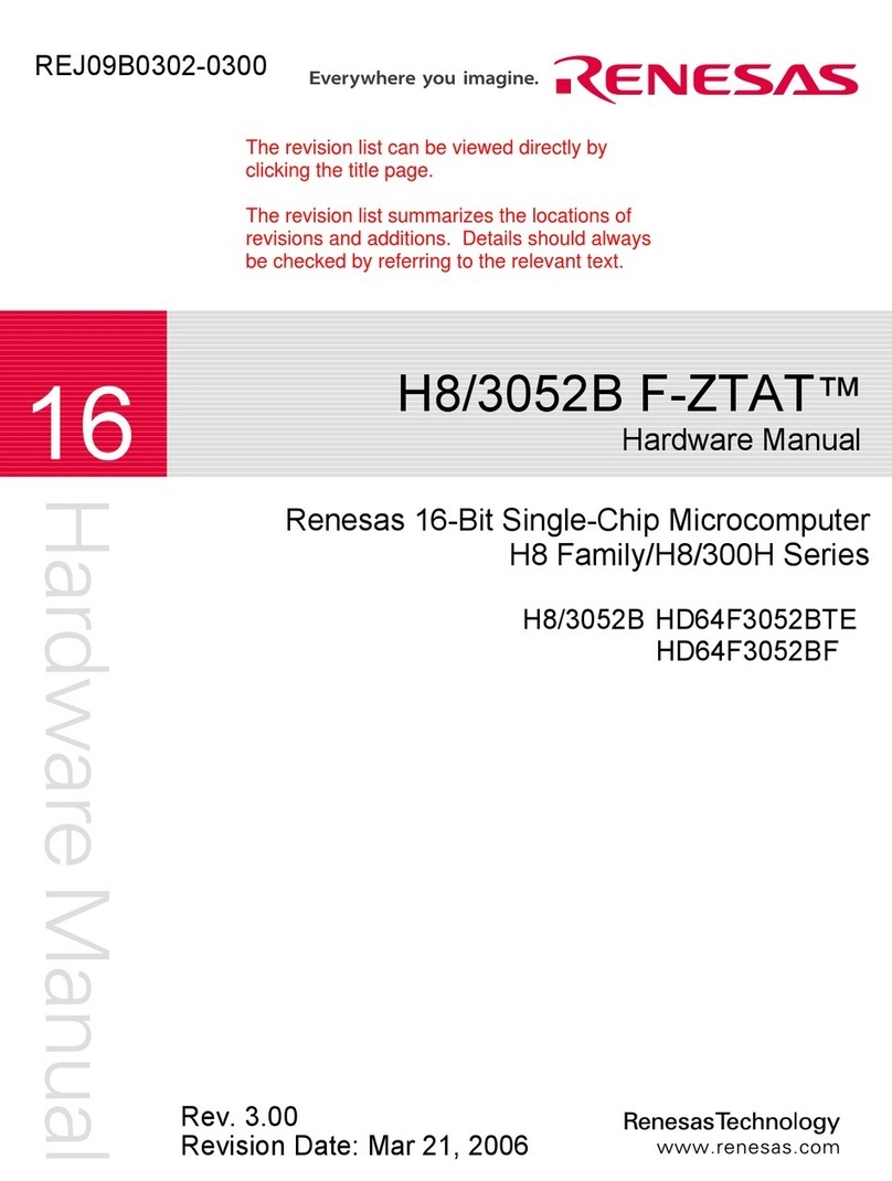 Renesas F-ZTAT H8 Series User manual