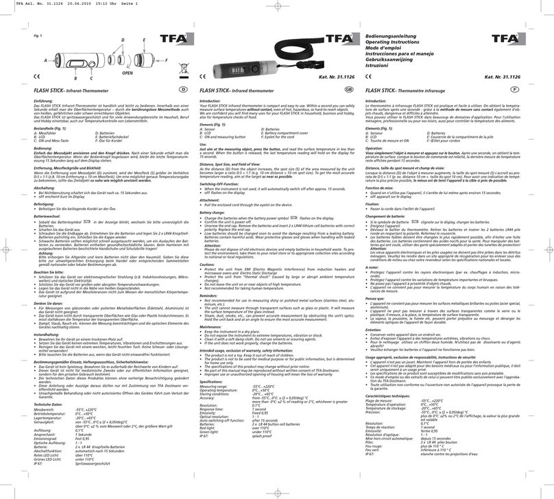 TFA FLASH STICK User manual