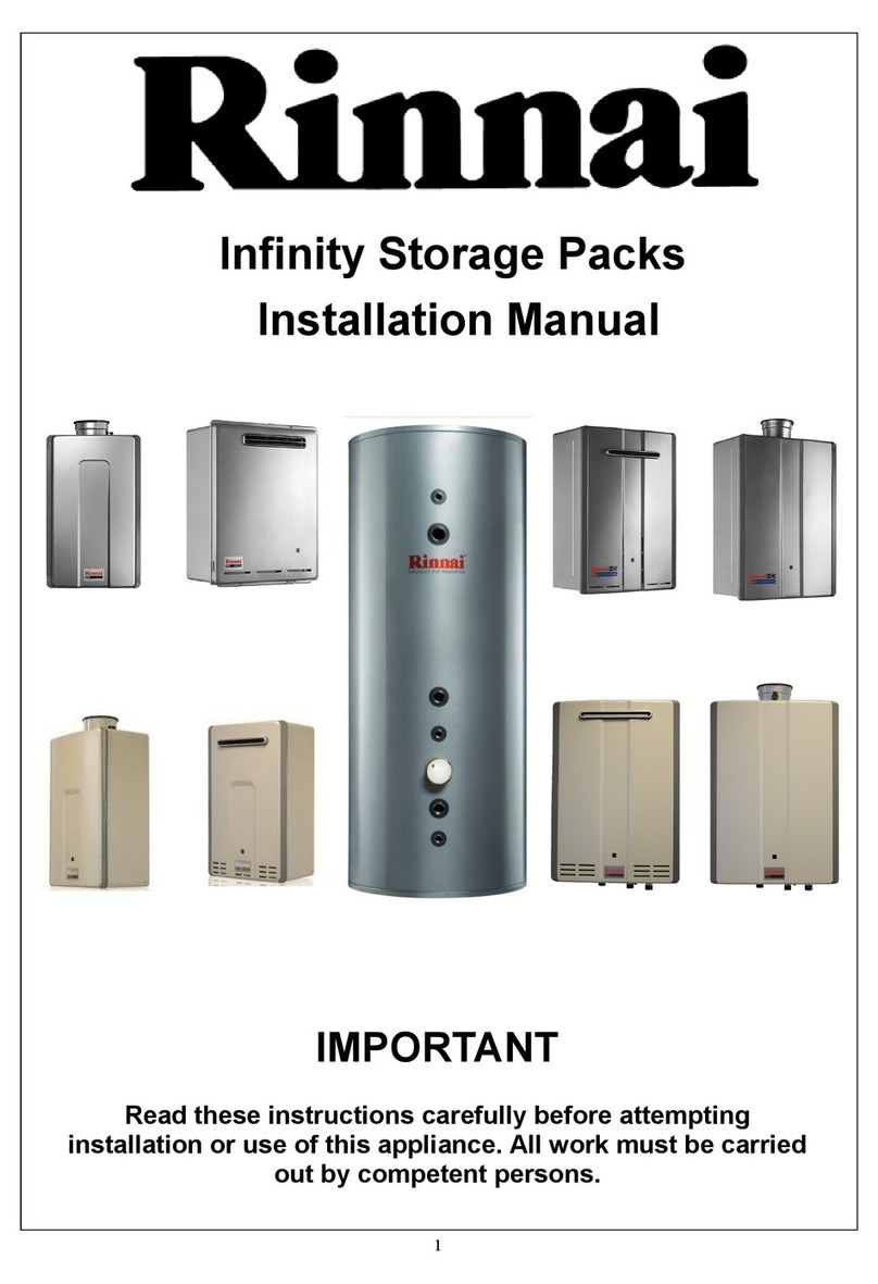 Rinnai Infinity Series installation manual Rinnai Infinity Series installation manual