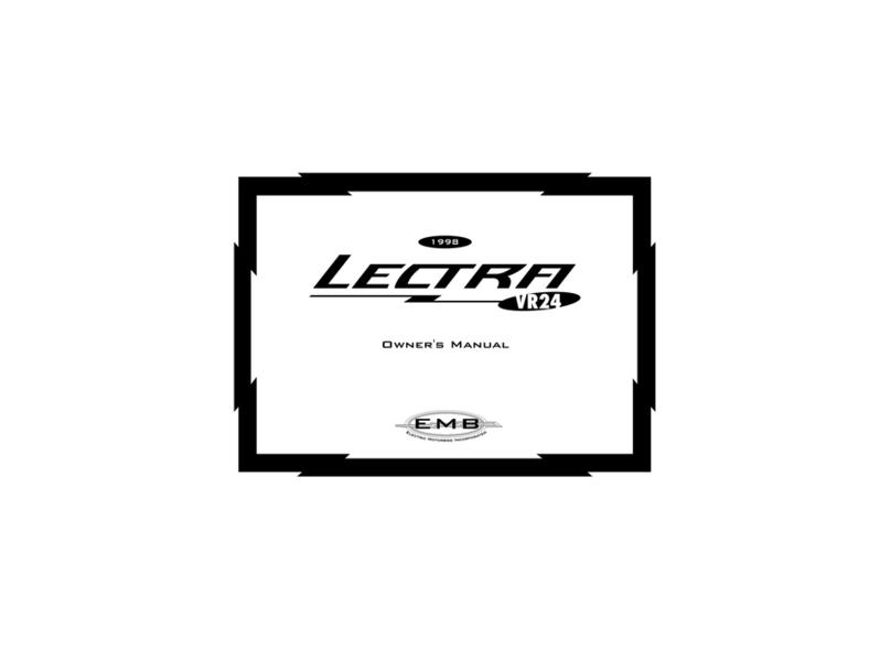EMB Lectra VR24 1998 owner's manual