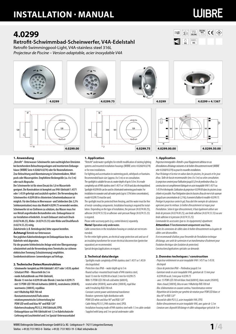 Wibre 4.0299 Series installation manual