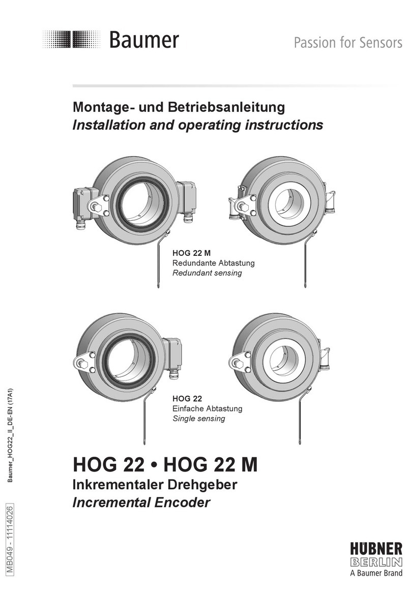 Baumer HOG 22 User manual