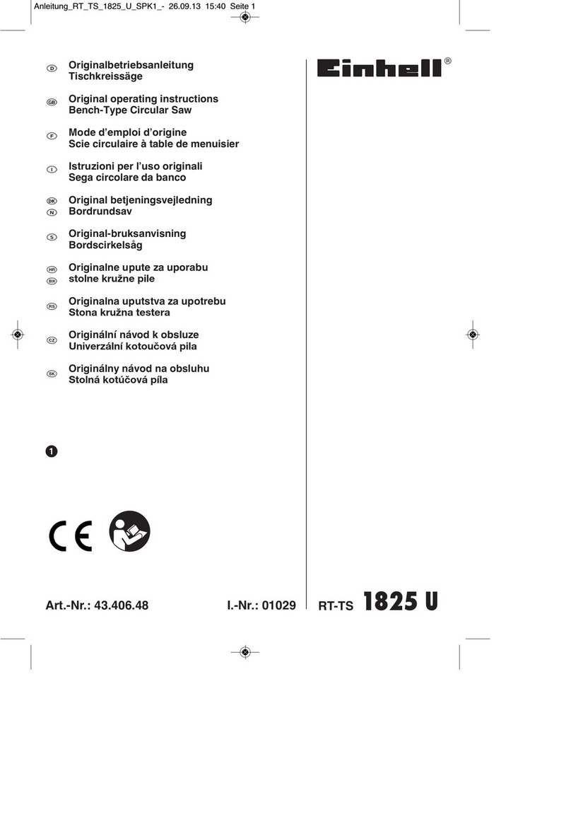 EINHELL RT-TS 1825 U User manual