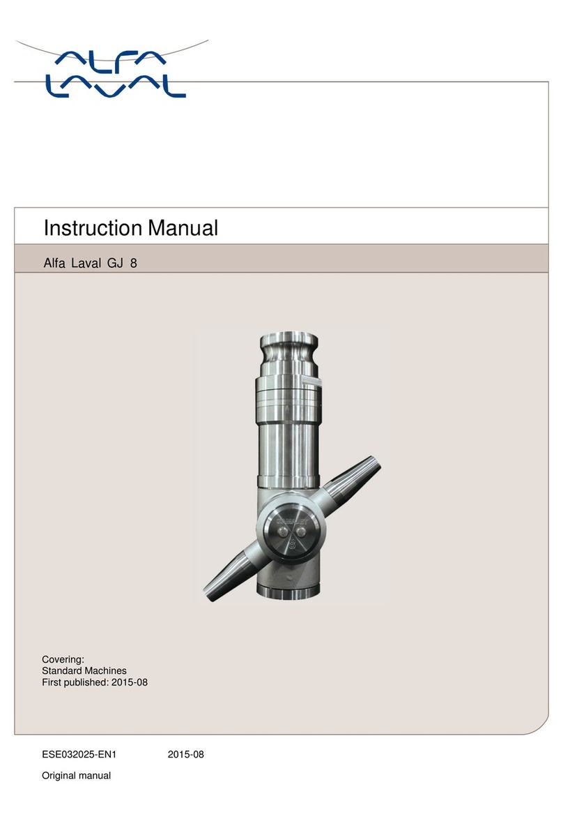 Alfalaval GJ 8 User manual