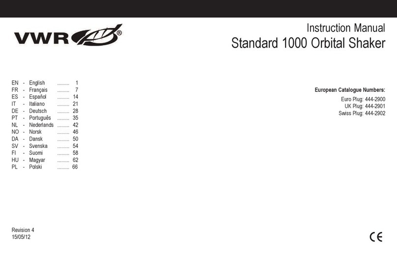 VWR Standard 1000 User manual