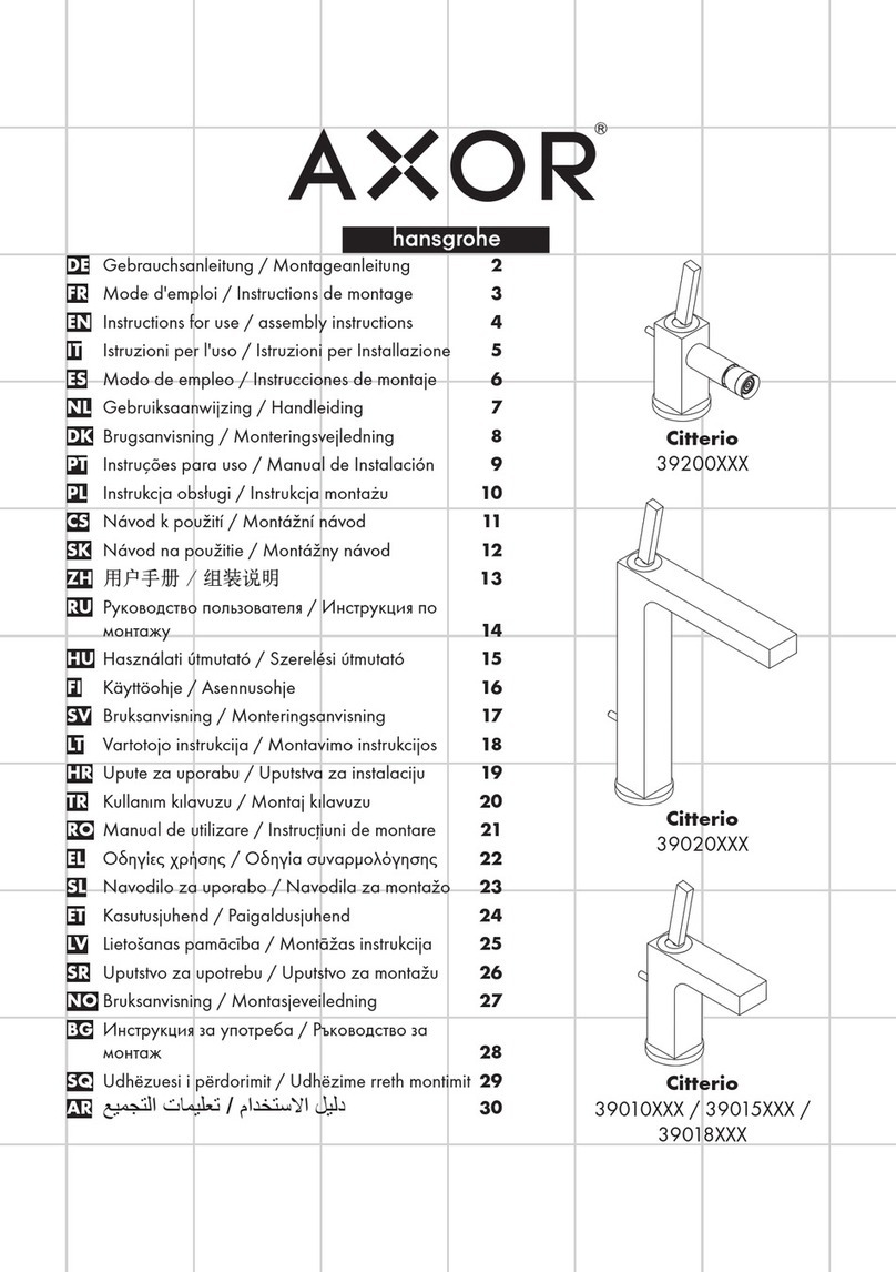 Hans Grohe AXOR Citterio Series Manual