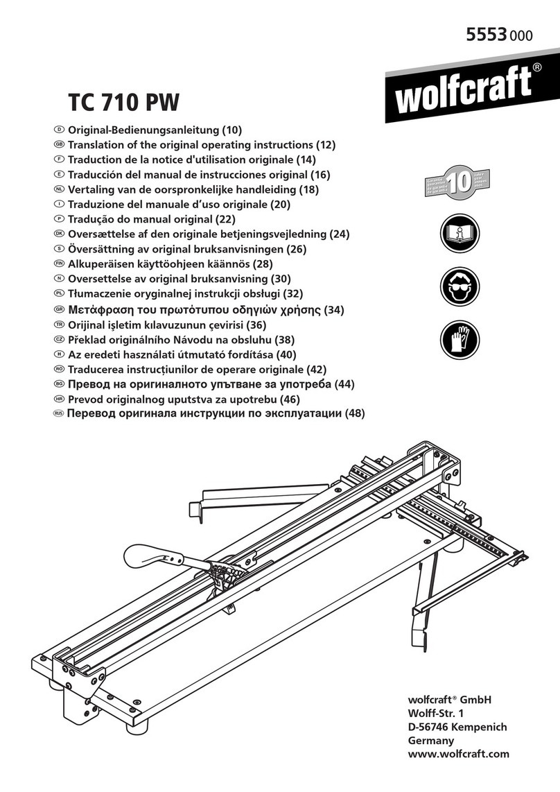 Wolfcraft TC 710 PW Quick guide