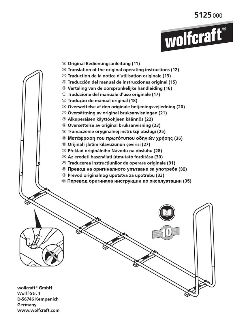 Wolfcraft 5125000 Translation of the original operating instructions