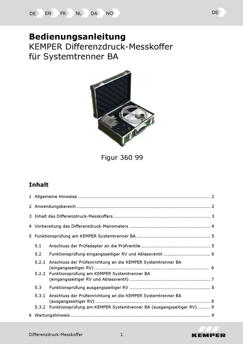 Kemper 360 99 User manual