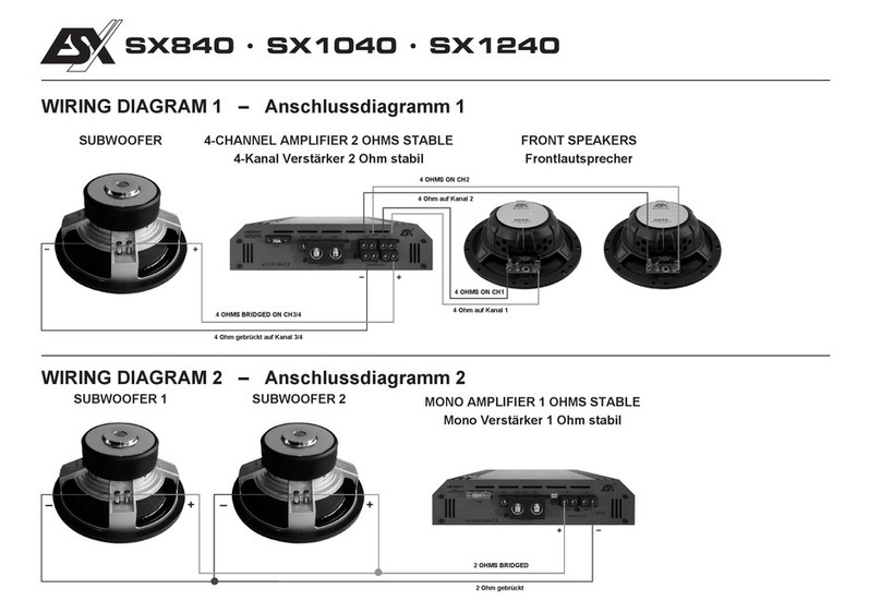 ESX SX840 Wiring diagram