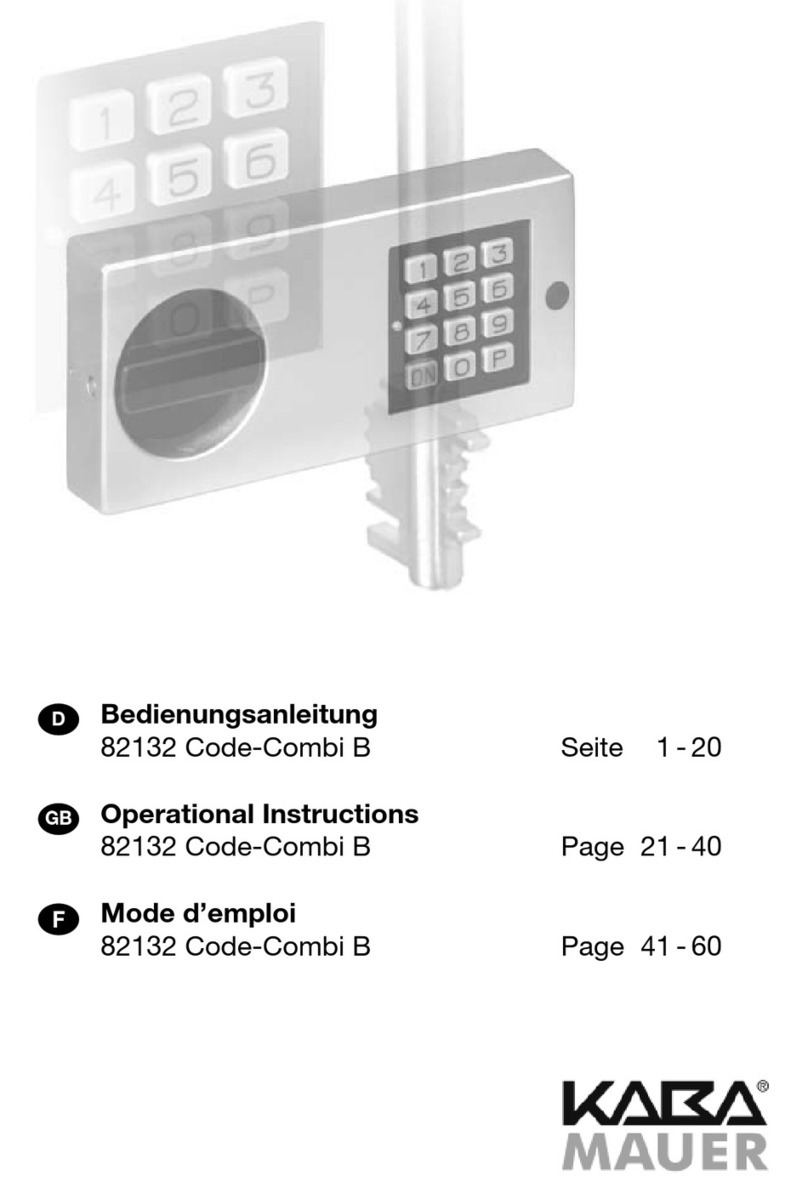 Kaba Mauer Code-Combi B Quick start guide