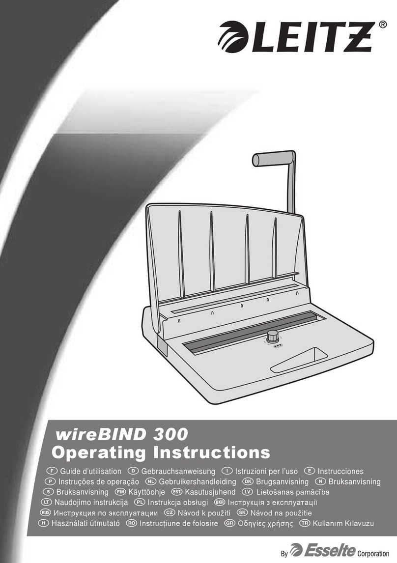 LEITZ wireBIND 300 operating instructions