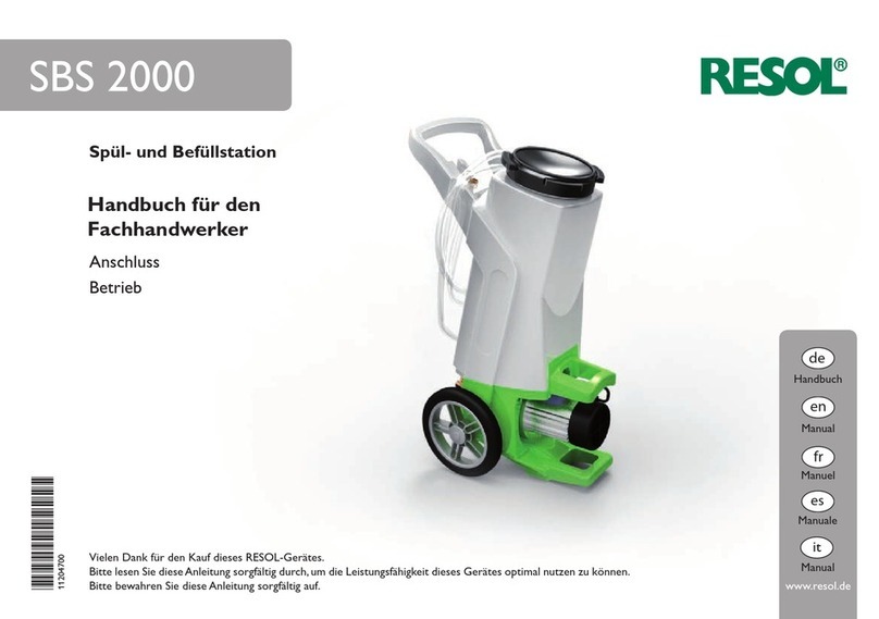 Resol SBS 2000 User manual