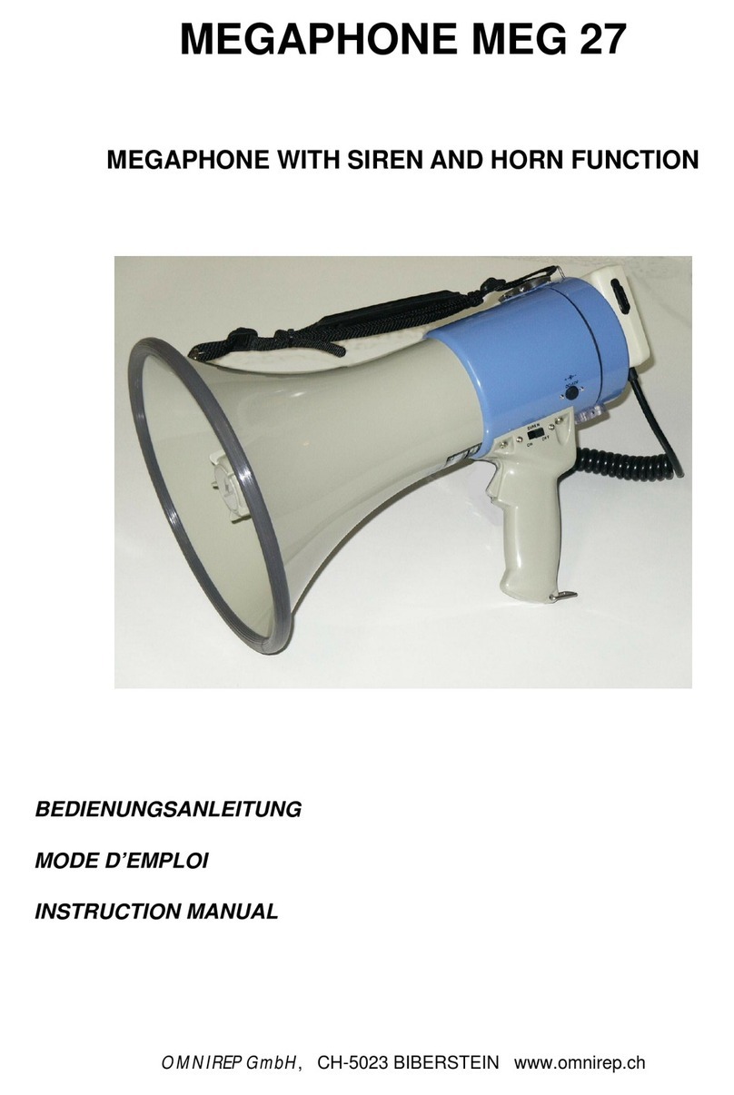 OMNIREP MEG 27 instruction manual
