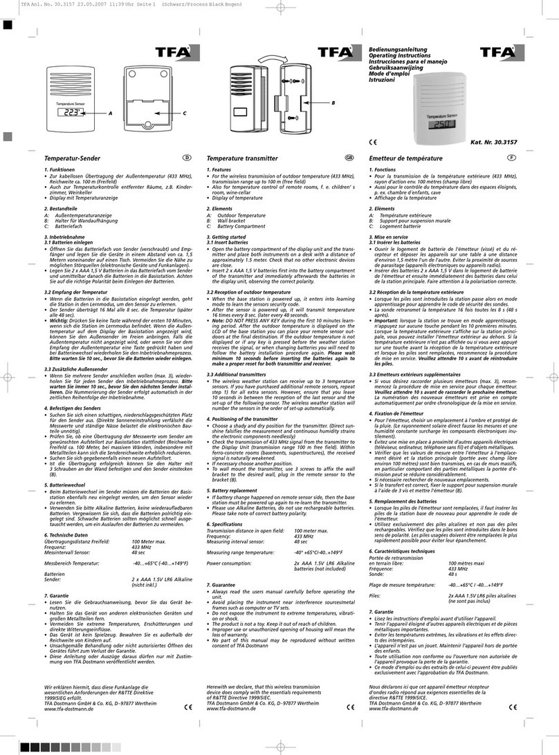 TFA 30.3157 User manual
