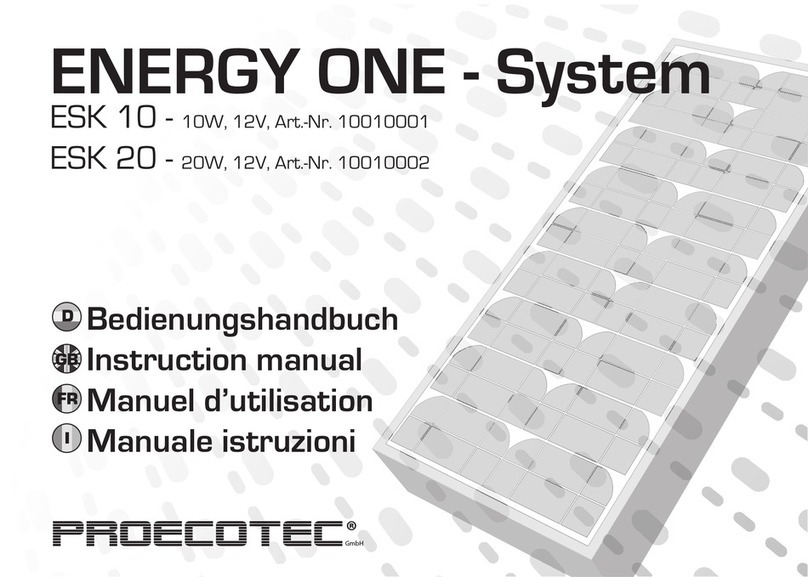 Proecotec ENERGY ONE Series instruction manual