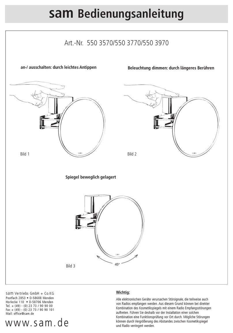 Sam 550 3570 instruction manual