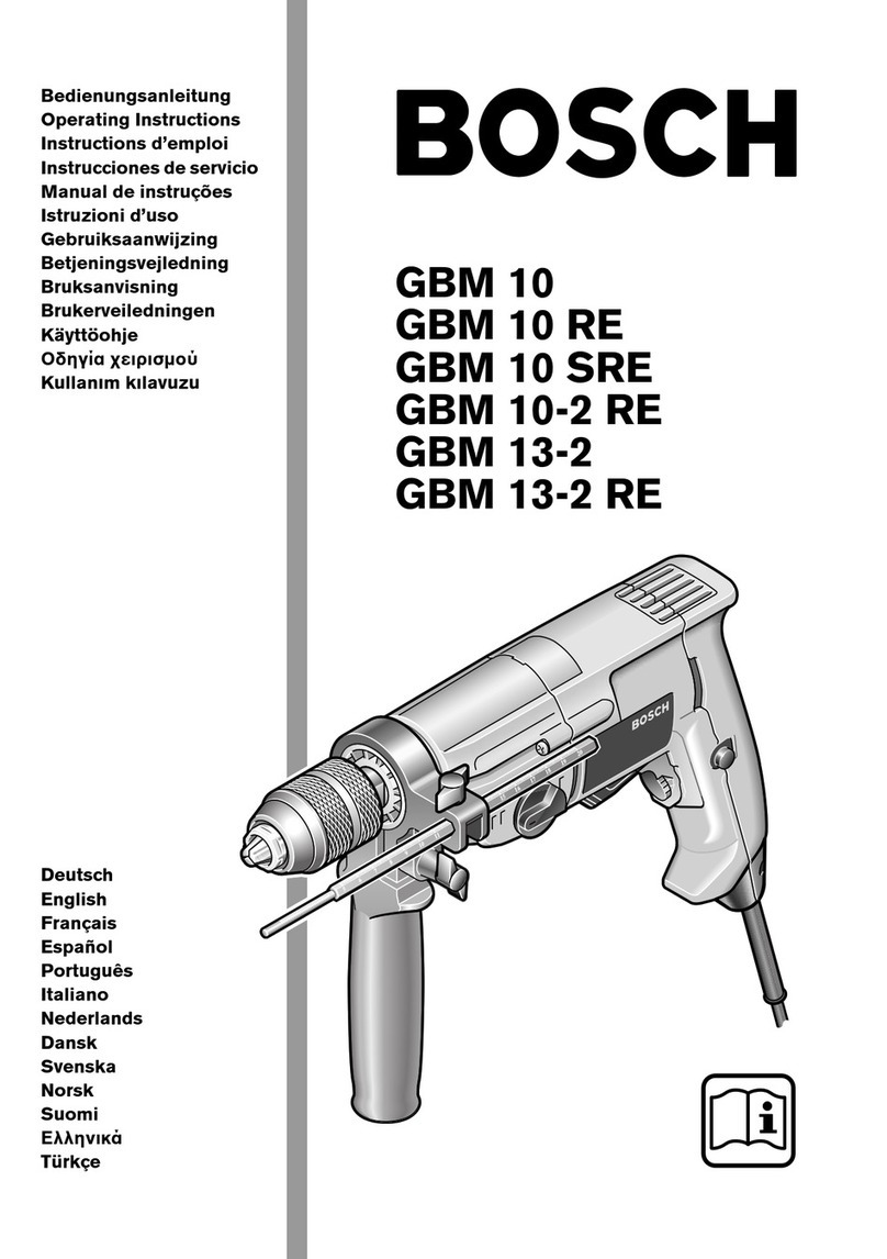Bosch GBM 10 User manual