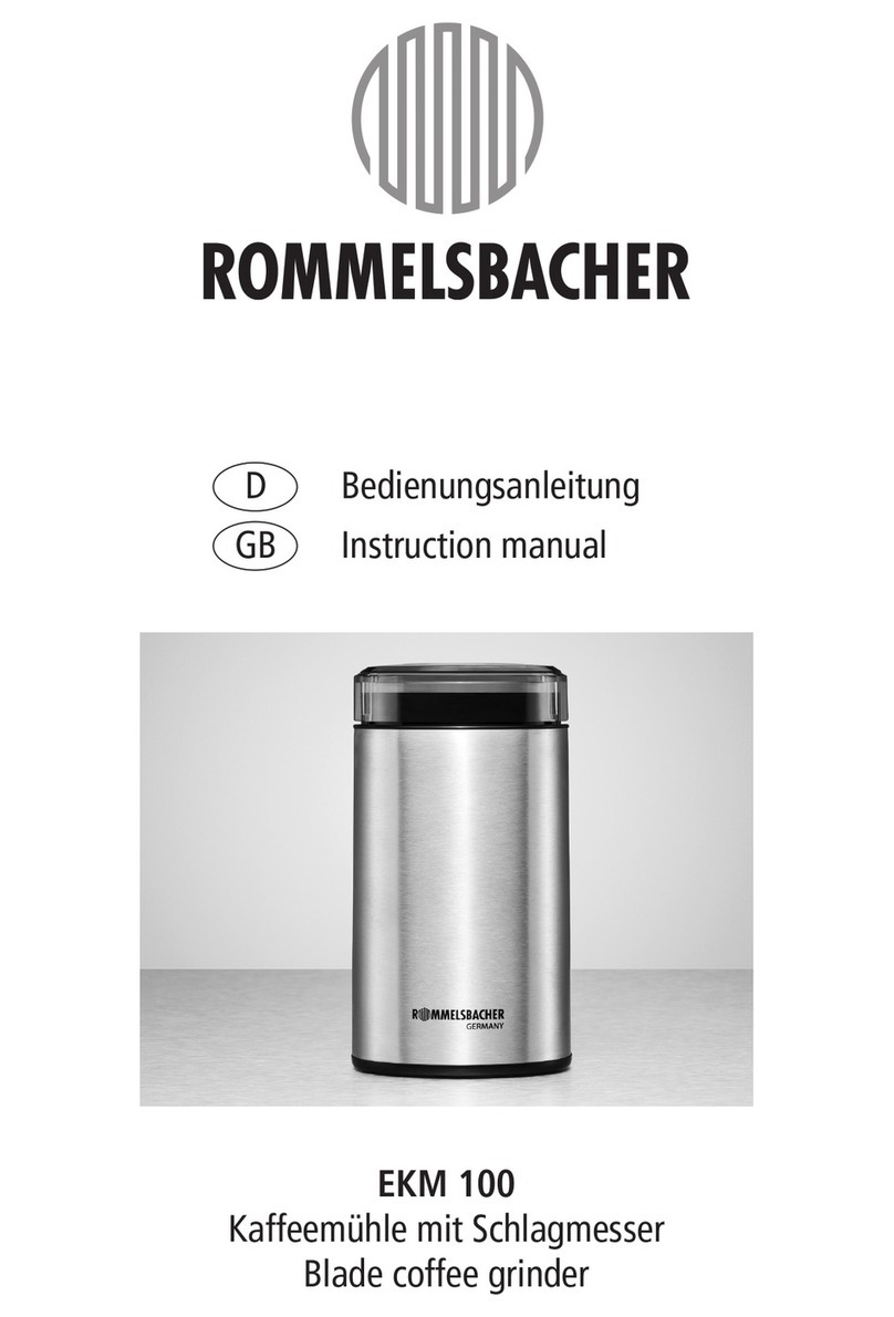 Rommelsbacher EKM 100 User manual