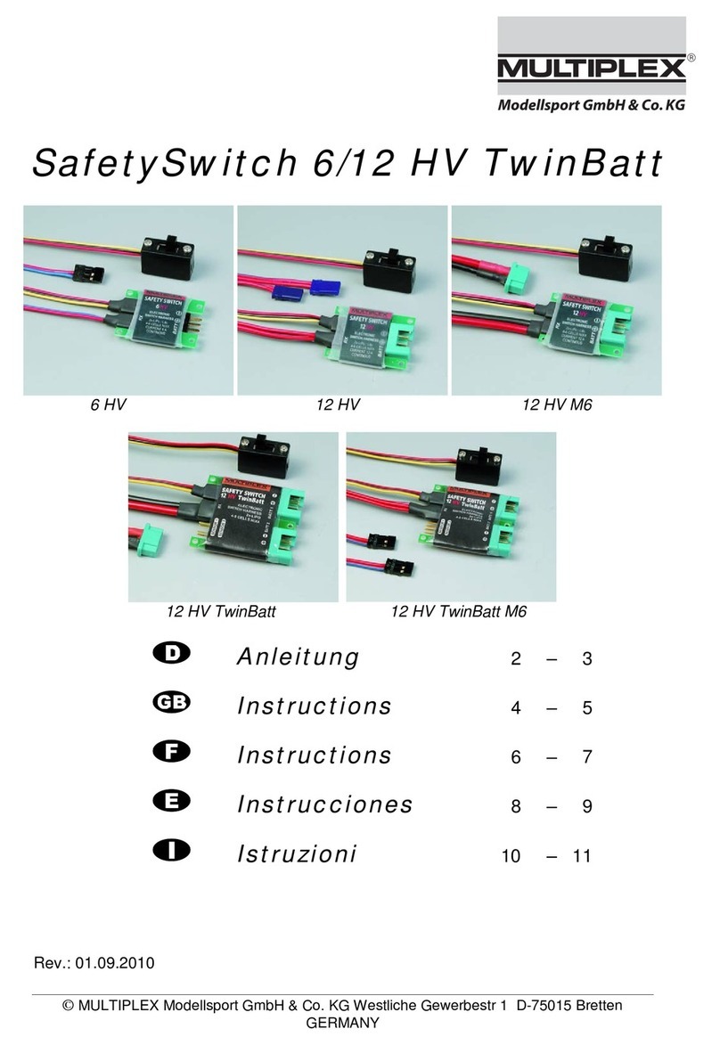 Multiplex SafetySwitch Series instructions