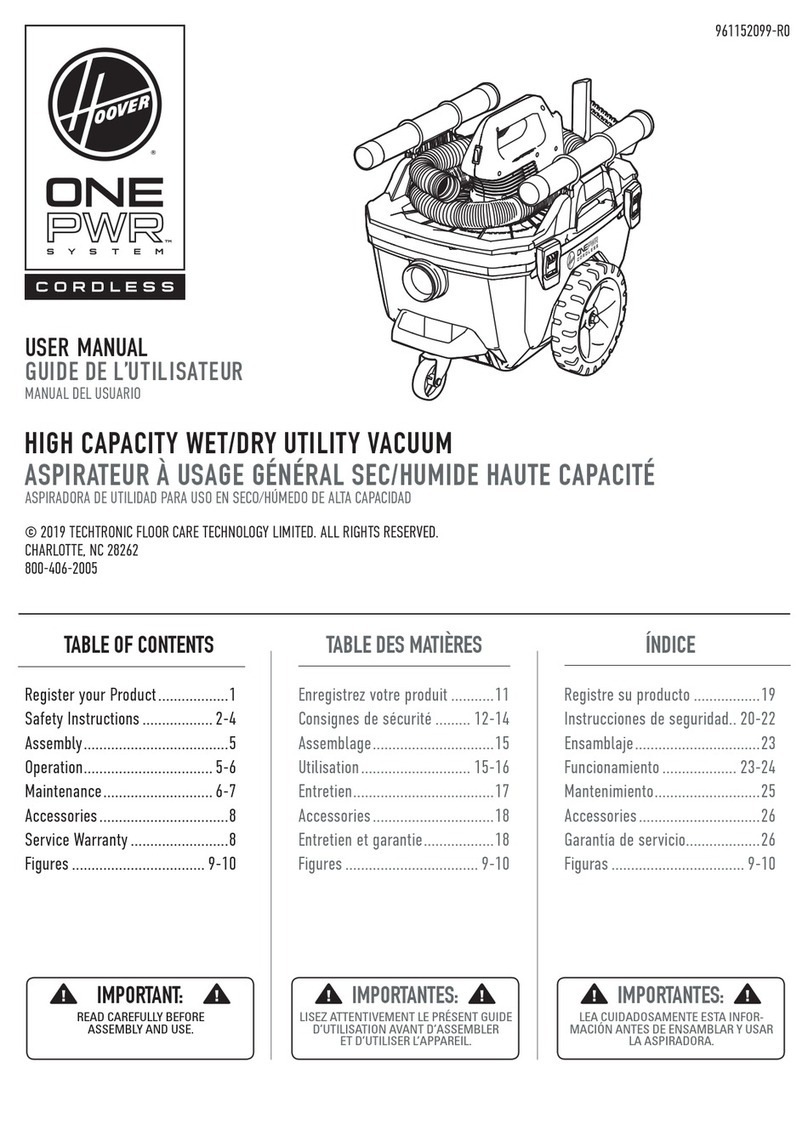 Hoover ONEPWR Series user manual