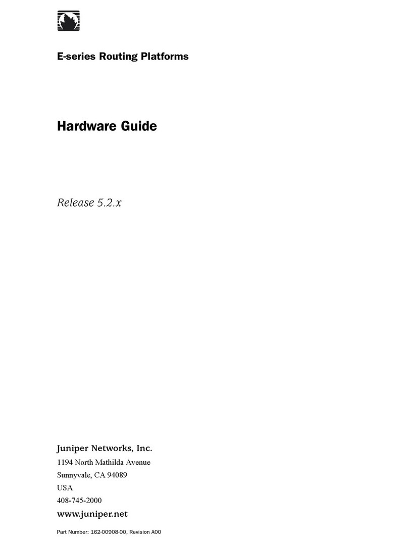 Juniper E-Series Hardware guide Juniper E-Series Hardware guide