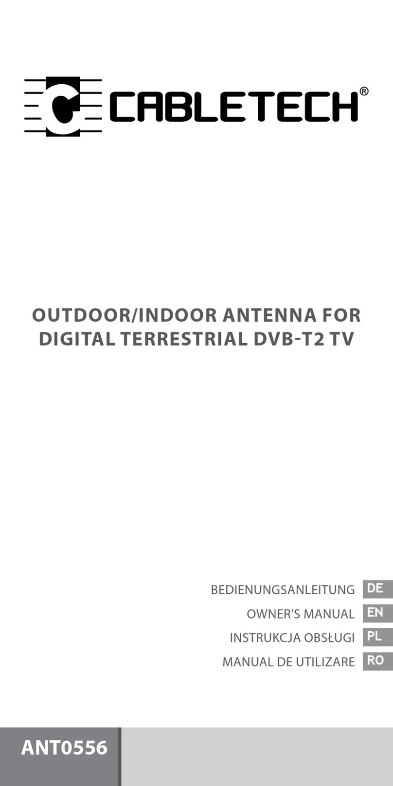 Cabletech ANT0556 owner's manual Cabletech ANT0556 owner's manual