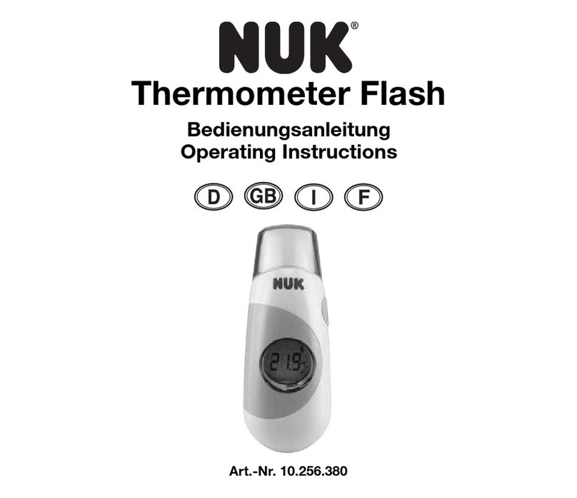 NUK Flash operating instructions