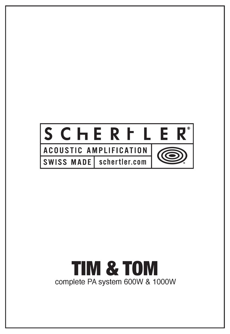 Schertler TIM SUB User manual