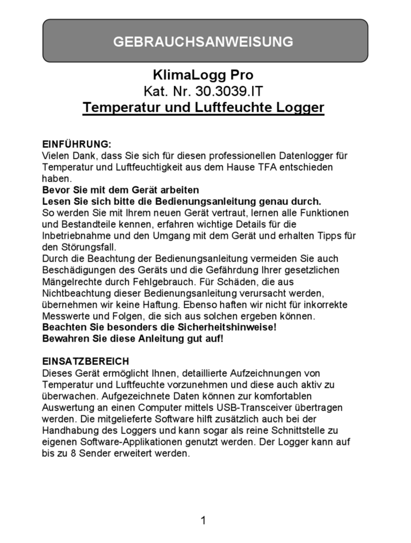 TFA KlimaLogg Pro instruction manual