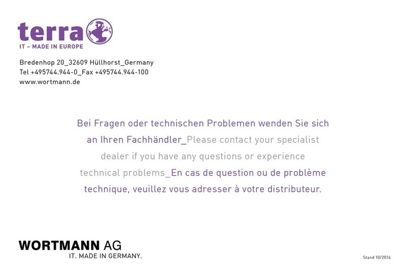 Wortmann TERRA 1061 user manual