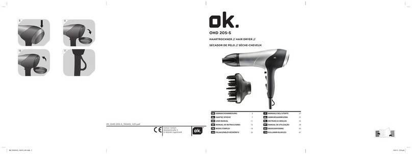 O.K. OHD 205-S user manual