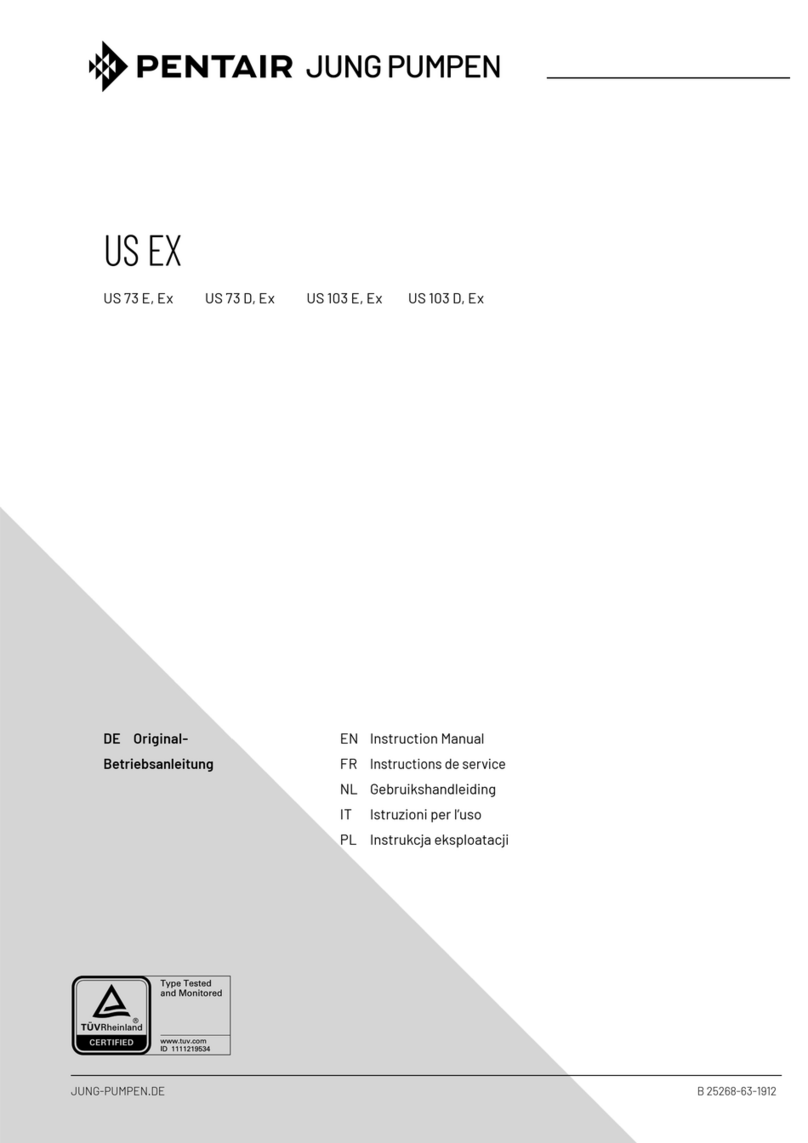 Pentair Jung Pumpen US 73 E, Ex User manual