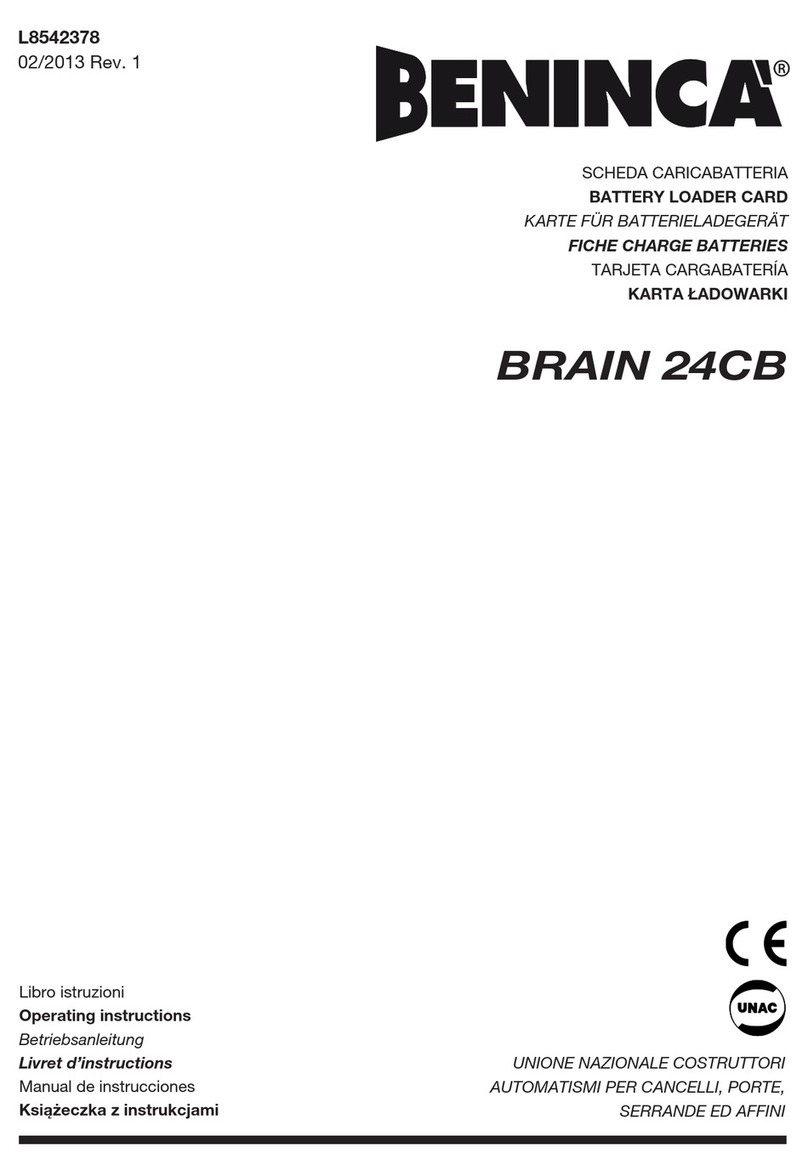 Beninca BRAIN 24CB operating instructions
