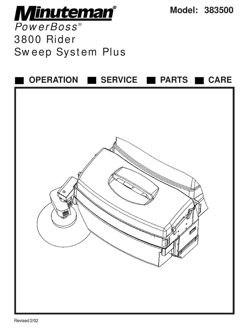 Minuteman PowerBoss 3800 Operation service parts care