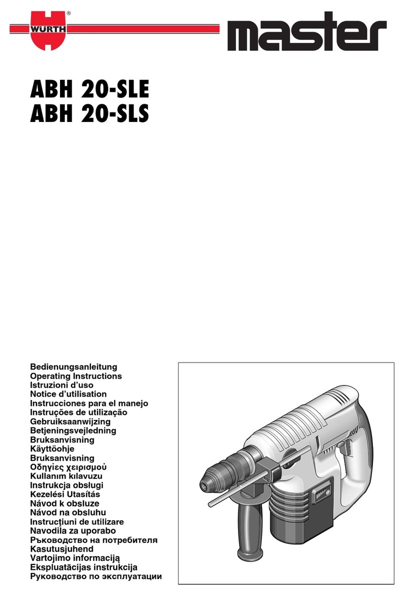 Würth Master ABH 20-SLS operating instructions
