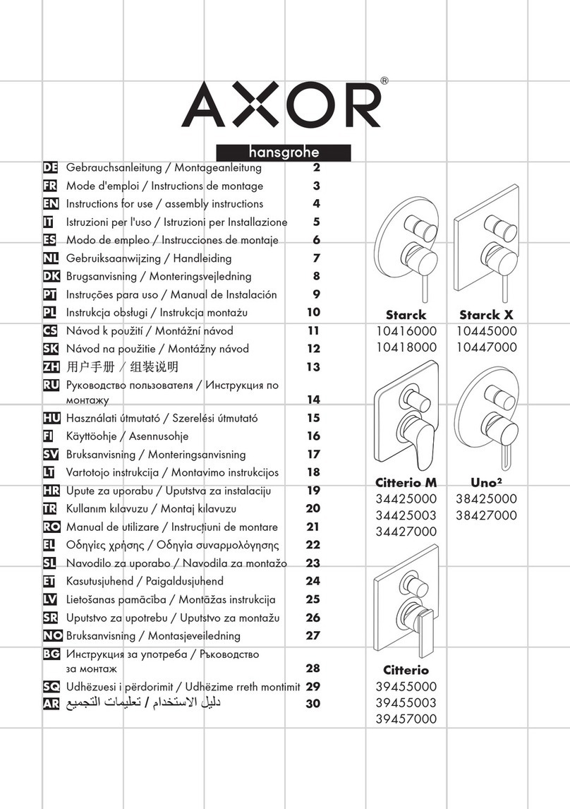 Hans Grohe AXOR Starck Series Manual
