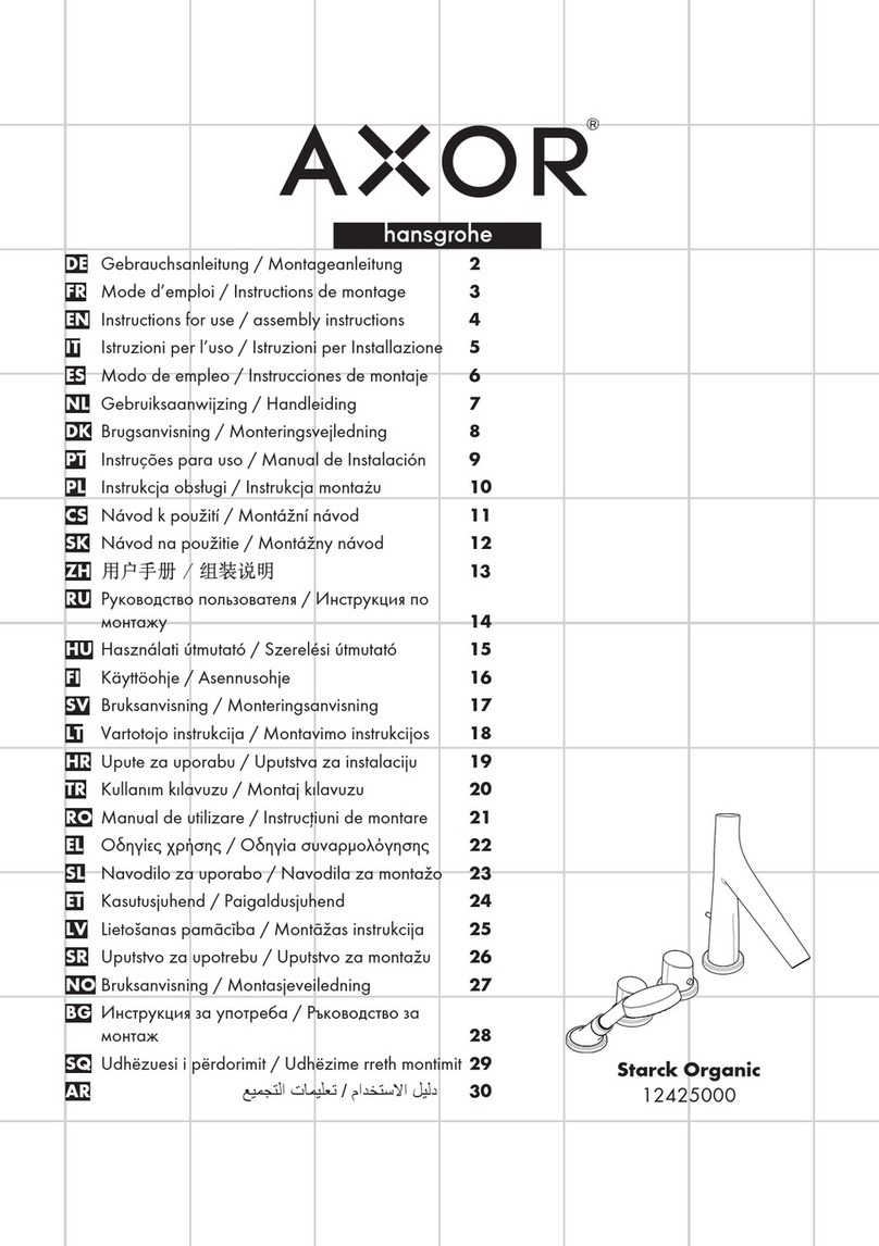 Hans Grohe AXOR Starck Organic Manual Hans Grohe AXOR Starck Organic Manual